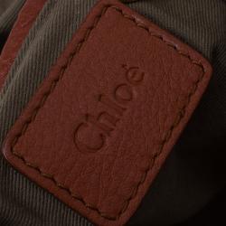 Pre Owned Chloe Brown Leather Large Marcie Satchel