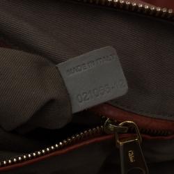 Pre Owned Chloe Brown Leather Large Marcie Satchel