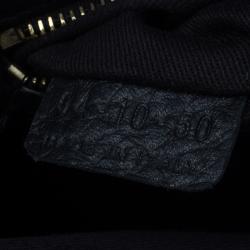 مملوكة مسبقًا Chloe Black Pebbled Leather Medium Sally Flap Shoulder Bag