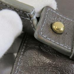 Pre Owned حقيبة كلوي أكليبس جلد بني داكن