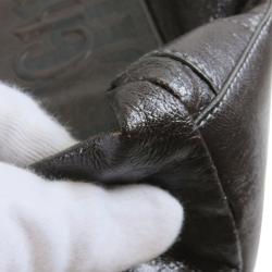 Pre Owned حقيبة كلوي أكليبس جلد بني داكن