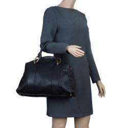 Pre Owned Chloe Black leather Dome Satchel