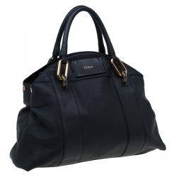 Pre Owned Chloe Black leather Dome Satchel