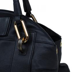 Pre Owned Chloe Black leather Dome Satchel