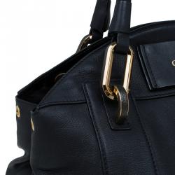 Pre Owned Chloe Black leather Dome Satchel