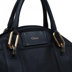 Pre Owned Chloe Black leather Dome Satchel