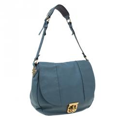 Chloe Dark Grey Leather Elsie Hobo