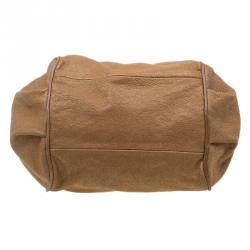 Pre Owned Chloe Metallic Brown Leather Medium Ethel Satchel