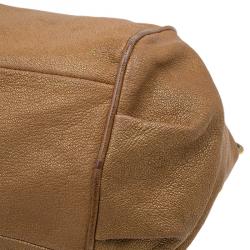 Pre Owned Chloe Metallic Brown Leather Medium Ethel Satchel