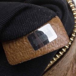 Pre Owned Chloe Metallic Brown Leather Medium Ethel Satchel