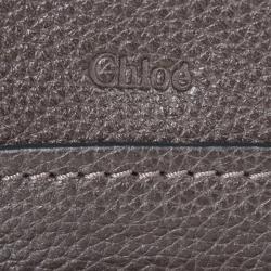 Chloe Grey Leather Paraty Bag