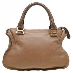 Pre Owned Chloe Brown Leather Medium Marcie Satchel