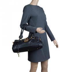Pre Owned Chloe Black Leather Medium Paddington Satchel