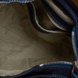 Pre Owned Chloe Blue Leather Mini Paddington Satchel