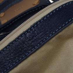Pre Owned Chloe Blue Leather Mini Paddington Satchel