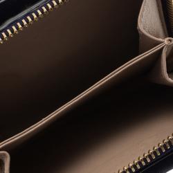 Pre Owned Chloe Purple Leather Drew Compact Wallet