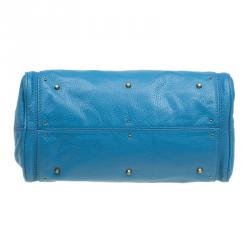 Pre Owned Chloe Blue Leather Medium Paddington Satchel