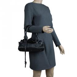 Pre Owned Chloe Black Leather Mini Paddington Satchel