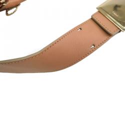 مملوكة مسبقًا حقيبة يد توت كلوي بايلي جلد برتقالي ثنائي اللون