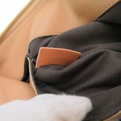 مملوكة مسبقًا حقيبة يد توت كلوي بايلي جلد برتقالي ثنائي اللون