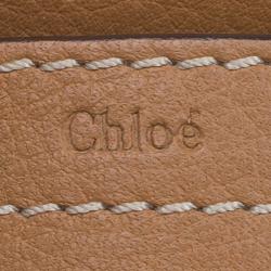 Pre Owned Chloe Brown Leather Mini Marcie Crossbody Bag