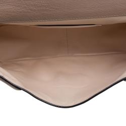Pre Owned Chloe Brown Leather Large Elsie Shoulder Bag