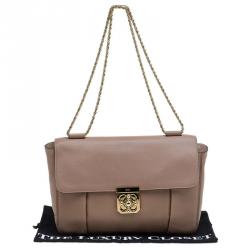 Pre Owned Chloe Brown Leather Large Elsie Shoulder Bag