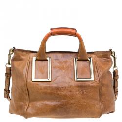 Pre Owned Chloe Brown Leather Ethel Satchel