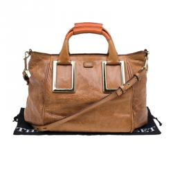 Pre Owned Chloe Brown Leather Ethel Satchel