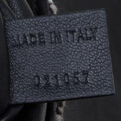 Pre Owned Chloe Metallic Grey Tweed Mini Elsie Clutch