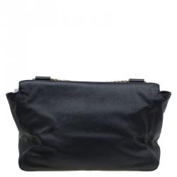 مملوكة مسبقًا Chloe Black Leather Large Elsie Shoulder Bag