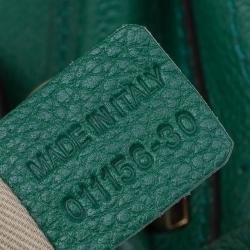 Pre Owned حقيبة يد كلوي بيريتي كبيرة جلد خضراء