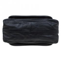 Pre Owned حقيبة كتف كلوي بيريتي متوسطة جلد سوداء