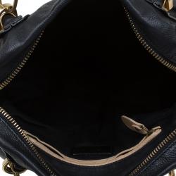 Pre Owned حقيبة كتف كلوي بيريتي متوسطة جلد سوداء