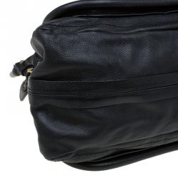 Pre Owned حقيبة كتف كلوي بيريتي متوسطة جلد سوداء