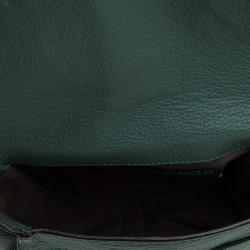 Pre Owned Chloe Green Leather Mini Marcie Crossbody Bag