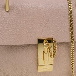 Pre Owned Chloe Beige Leather Small Drew Shoulder Bag