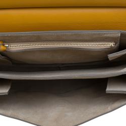 Pre Owned Chloe Yellow Leather and Suede Faye Shoulder Bag