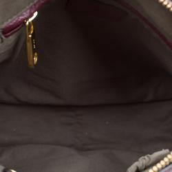 Pre Owned Chloe Burgundy Leather Medium Marcie Satchel