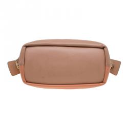 Pre Owned Chloe Bi Color Leather Medium Baylee Tote