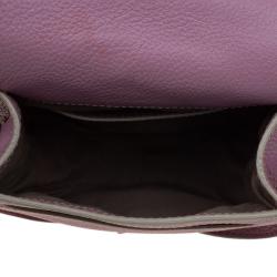 Pre Owned Chloe Lilac Leather Mini Marcie Crossbody Bag