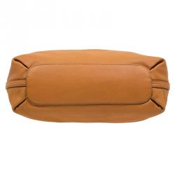 Pre Owned Chloe Tan Leather Medium Elsie Shoulder Bag