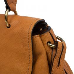 Pre Owned Chloe Tan Leather Medium Elsie Shoulder Bag