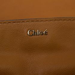 Pre Owned Chloe Tan Leather Medium Elsie Shoulder Bag