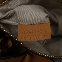 Pre Owned Chloe Tan Leather Medium Elsie Shoulder Bag