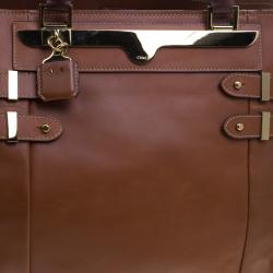 Pre Owned Chloe Brown Leather Tote