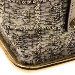 Pre Owned Chloe Metallic Tweed Medium Sally Flap Shoulder Bag