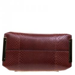 Pre Owned Chloe Multicolor Python Small Clare Shoulder Bag