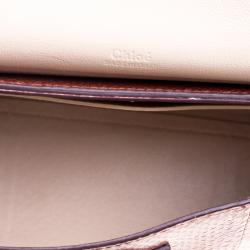 Pre Owned Chloe Multicolor Python Small Clare Shoulder Bag