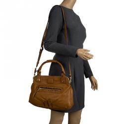 Chloe Brown Leather Margaret Shoulder Bag